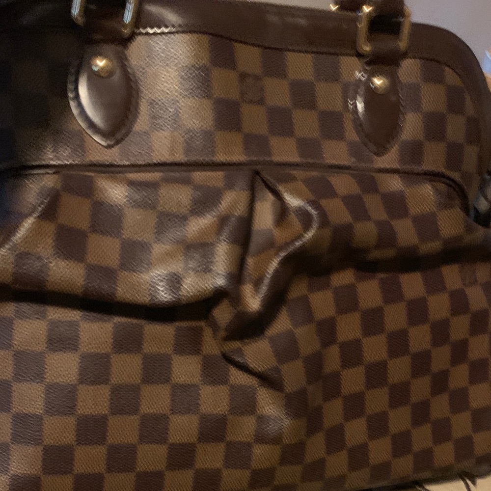 Louis Vuitton Brown Checkered Shoulder Bag